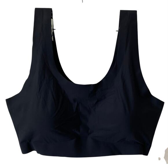 NEW ALFANI Removable Cups Laser Cut Seamless Bralette Black Size Large - Picture 1 of 3